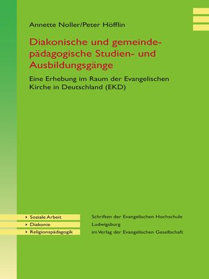 cover image of Diakonische und gemeindepädagogische Studien- und Ausbildungsgänge